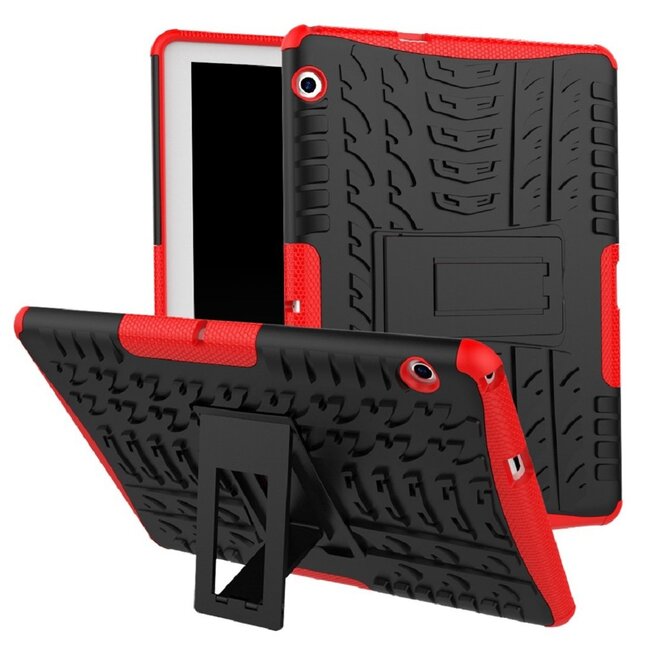 Huawei Mediapad T3 8.0 hoes - Schokbestendige Back Cover - Rood