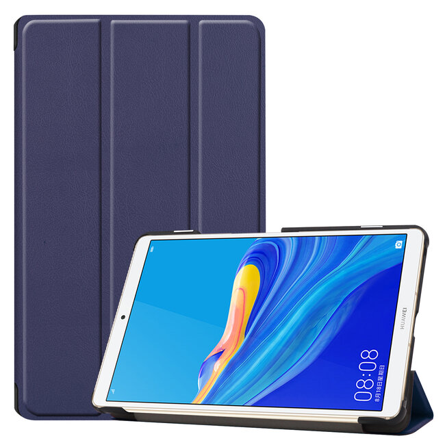 Case2go - Hoes voor de Huawei MediaPad M6 8.4 - Tri-Fold Book Case - Donker Blauw