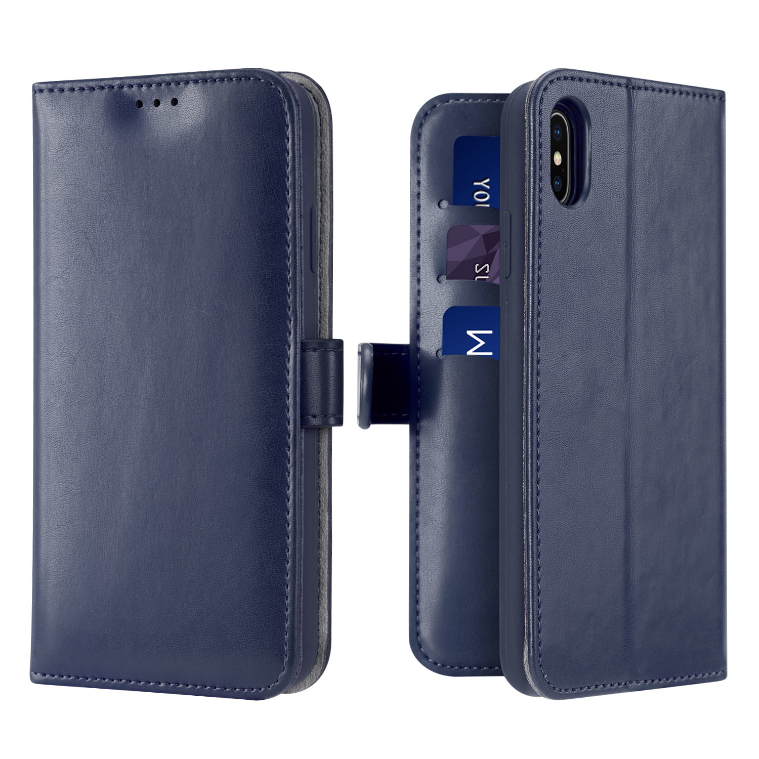 iPhone Xs Max hoesje - Dux Ducis Kado Wallet Case - Blauw afbeelding