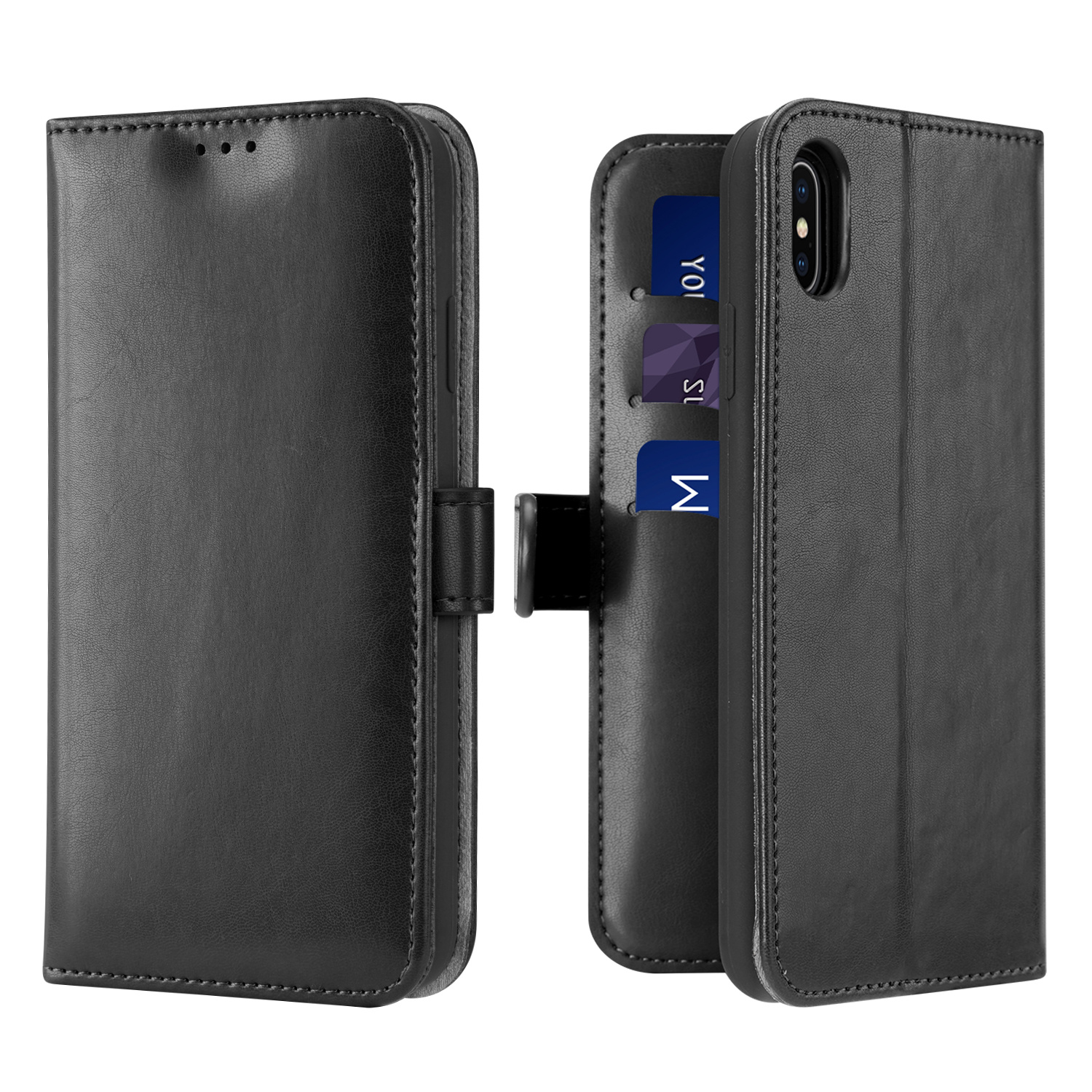 iPhone Xs Max hoesje - Dux Ducis Kado Wallet Case - Zwart afbeelding