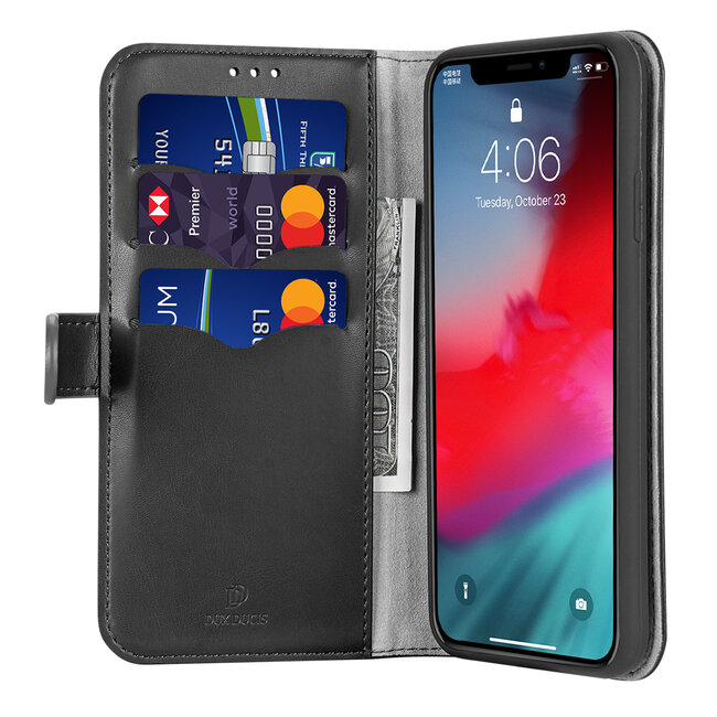 iPhone Xs Max hoesje - Dux Ducis Kado Wallet Case - Zwart