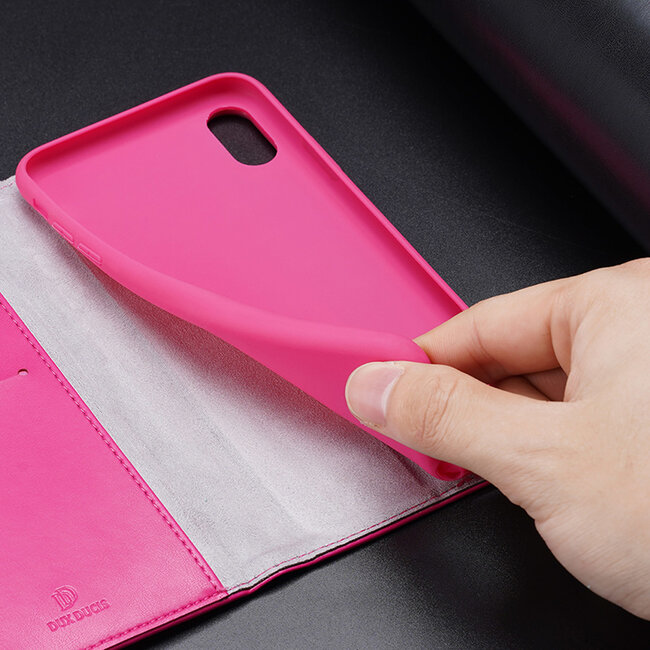 iPhone XR hoesje - Dux Ducis Kado Wallet Case -Roze