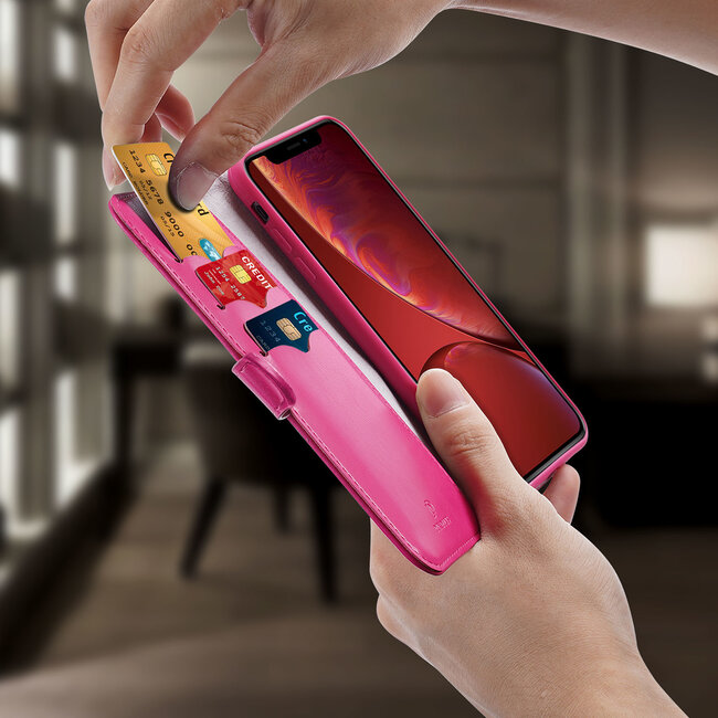 iPhone XR hoesje - Dux Ducis Kado Wallet Case -Roze