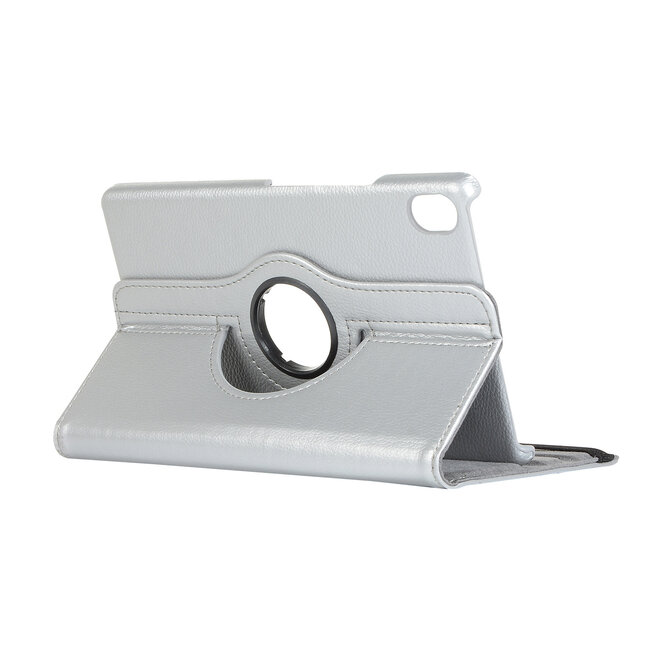 Case2go - Hoes voor de Huawei Mediapad M6 8.4 - 360 Graden Draaibare Book Case - Zilver