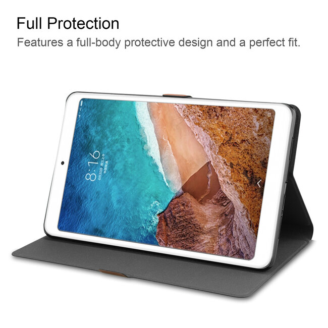 Case2go - Hoes voor de Xiaomi Mi Pad 4 Plus - PU Leer Folio Book Case - Bruin