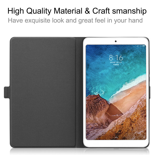 Case2go - Hoes voor de Xiaomi Mi Pad 4 Plus - PU Leer Folio Book Case - Bruin