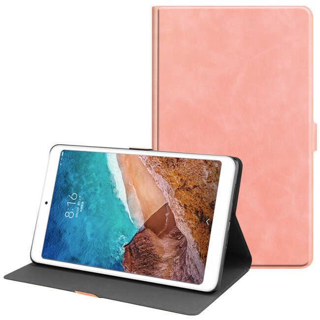 Case2go - Hoes voor de Xiaomi Mi Pad 4 Plus - PU Leer Folio Book Case - Roze