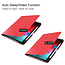 Case2go - Hoes voor Apple iPad Pro 11 - PU Leer Folio Book Case - Rood