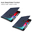 Case2go - Hoes voor Apple iPad Pro 11 - PU Leer Folio Book Case - Donker Blauw