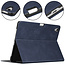 Case2go - Hoes voor Apple iPad Pro 11 - PU Leer Folio Book Case - Donker Blauw