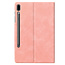 Case2go - Hoes voor Samsung Galaxy Tab S6 - PU Leer Folio Book Case - Roze