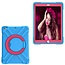 iPad 9.7 (2017/2018) Hoes - Rotating Heavy Duty Stand Case - Blauw/Magenta