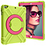 Case2go iPad 9.7 (2017/2018) hoes - Rotating Heavy Duty Stand Case - Groen/Magenta