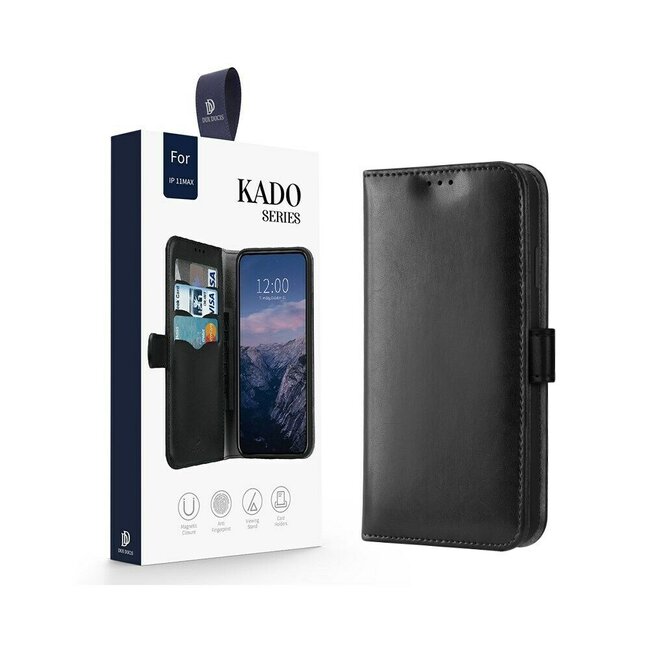 iPhone 11 Pro Max hoesje - Dux Ducis Kado Wallet Case - Zwart