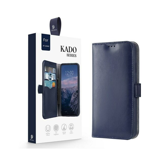 iPhone 11 Pro Max hoesje - Dux Ducis Kado Wallet Case - Blauw