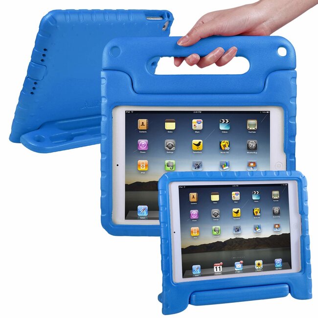 Case2go - Kinderhoes voor de iPad Air 10.5 (2019) - schokbestendige kinderhoes - Blauw