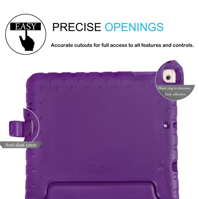 Case2go - Kinderhoes voor de iPad Air 10.5 (2019) - schokbestendige kinderhoes - Paars