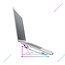 Opvouwbare laptop / macbook standaard - 11.6 tot 17.3 inch - Verstelbare hoogte - Aluminium - Zilver