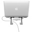 Opvouwbare laptop / macbook standaard - 11.6 tot 17.3 inch - Verstelbare hoogte - Aluminium - Zilver