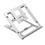 Case2go Opvouwbare laptop / macbook standaard - 11.6 tot 17.3 inch - Verstelbare hoogte - Aluminium - Zilver