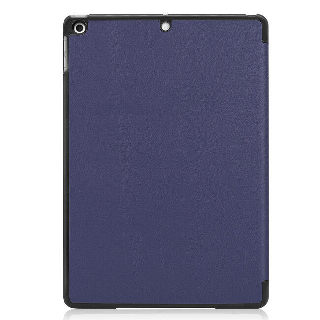 Hoesje voor iPad 10.2 inch 2019 / 2020 / 2021 - Tri-Fold Book hoes Case - Donker Blauw