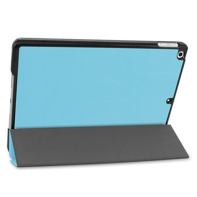 Hoesje voor iPad 10.2 inch 2019 / 2020 / 2021 - Tri-Fold Book hoes Case - Licht Blauw