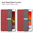 Hoesje voor iPad 10.2 inch 2019 / 2020 / 2021 - Tri-Fold Book hoes Case - Donker Rood