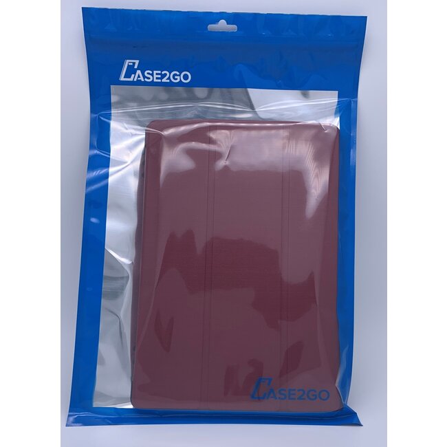 Hoesje voor iPad 10.2 inch 2019 / 2020 / 2021 - Tri-Fold Book hoes Case - Donker Rood