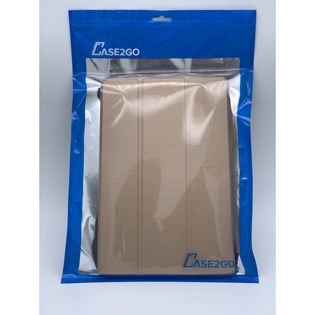 Hoesje voor iPad 10.2 inch 2019 / 2020 / 2021 - Tri-Fold Book hoes Case - Goud