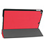 Case2go - Hoes voor de iPad 10.2 (2019 / 2020 / 2021) - Tri-Fold Book Case + Screenprotector - Rood