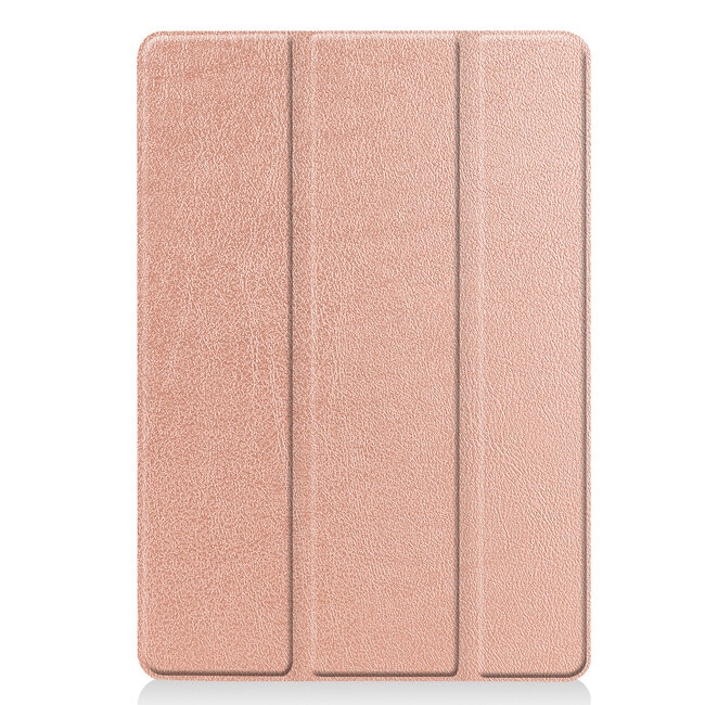 Case2go - Hoes voor de iPad 10.2 (2019 / 2020 / 2021) - Tri-Fold Book Case + Screenprotector - Rosé Goud