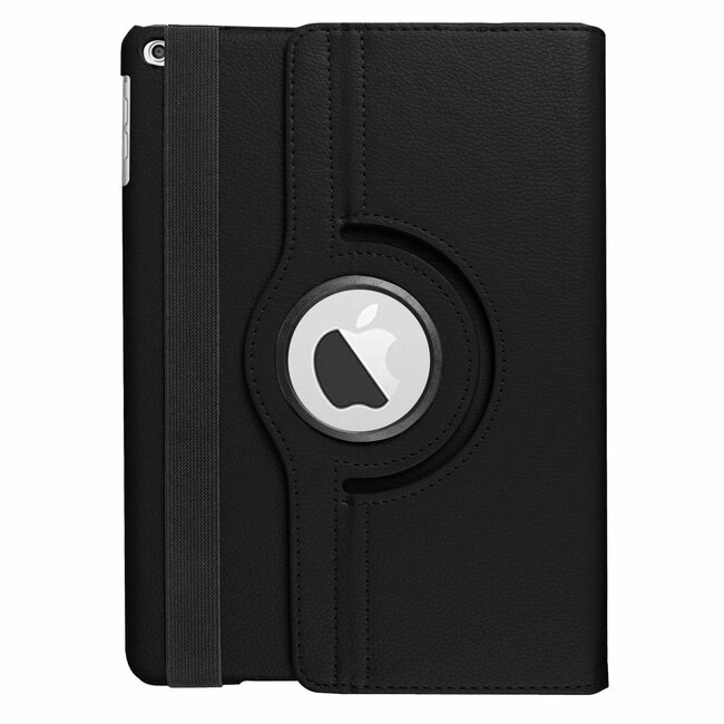 Case2go - Hoes voor de iPad 10.2 2019 / 2020 / 2021 - 360 Graden Draaibare Book Case Cover - Zwart