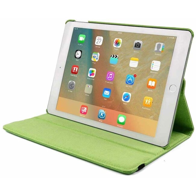 Case2go - Hoes voor de iPad 10.2 2019 / 2020 / 2021 - 360 Graden Draaibare Book Case Cover - Groen