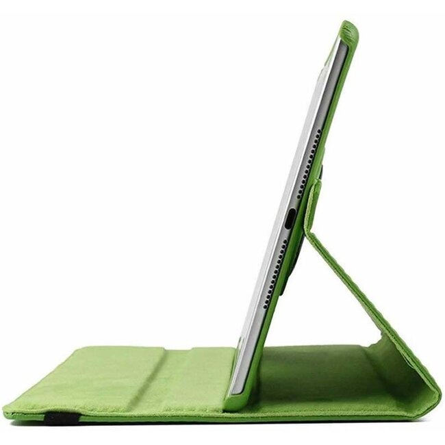 Case2go - Hoes voor de iPad 10.2 2019 / 2020 / 2021 - 360 Graden Draaibare Book Case Cover - Groen