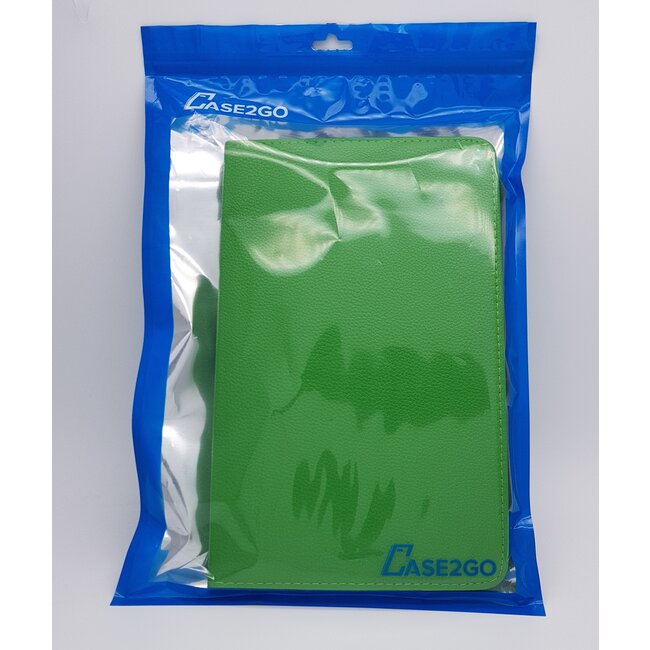 Case2go - Hoes voor de iPad 10.2 2019 / 2020 / 2021 - 360 Graden Draaibare Book Case Cover - Groen