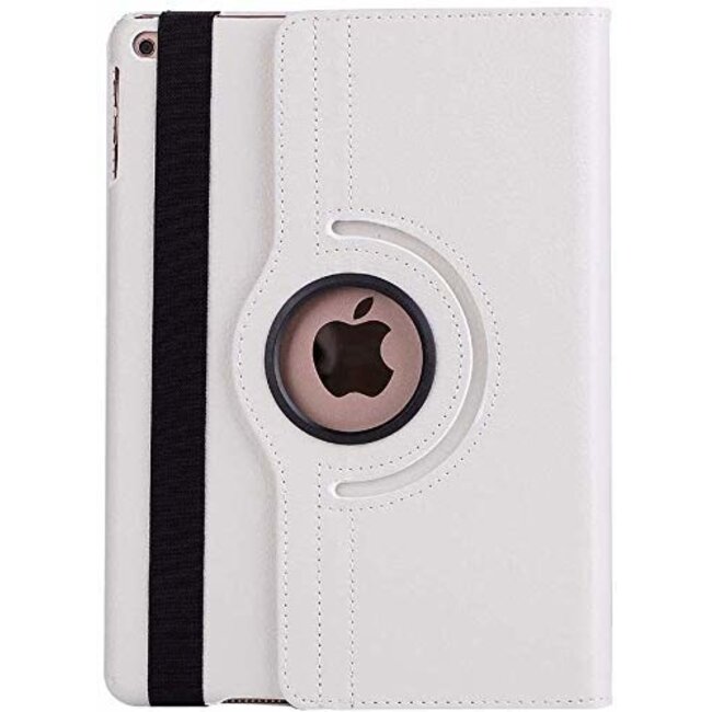 Case2go - Hoes voor de iPad 10.2 2019 / 2020 / 2021 - 360 Graden Draaibare Book Case Cover - Wit