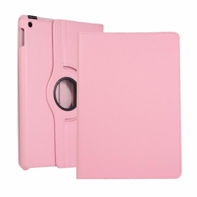Case2go - Hoes voor de iPad 10.2 2019 / 2020 / 2021 - 360 Graden Draaibare Book Case Cover - Roze