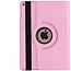 Case2go - Hoes voor de iPad 10.2 2019 / 2020 / 2021 - 360 Graden Draaibare Book Case Cover - Roze