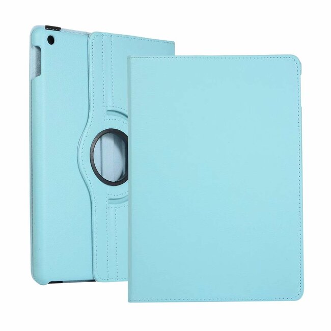 Case2go - Hoes voor de iPad 10.2 2019 / 2020 / 2021 - 360 Graden Draaibare Book Case Cover - Licht Blauw