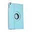 Case2go - Hoes voor de iPad 10.2 2019 / 2020 / 2021 - 360 Graden Draaibare Book Case Cover - Licht Blauw