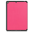 Hoesje voor iPad 10.2 inch 2019 / 2020 / 2021 - Tri-Fold Book Case Met Apple Pencil Houder - Magenta