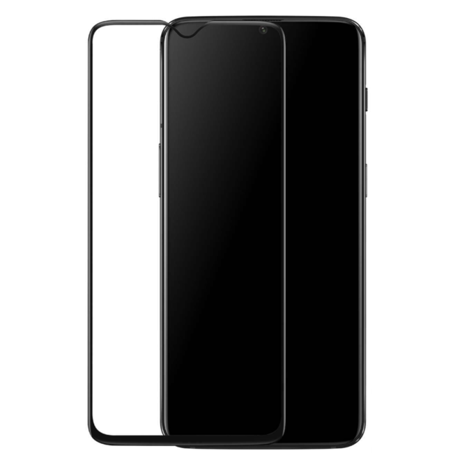 OnePlus 7T - Full Cover Screenprotector - Gehard Glas - Zwart