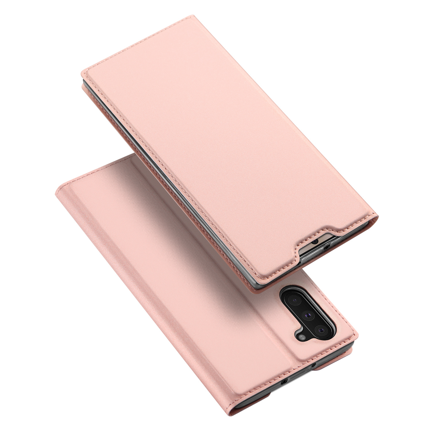 Note 10 hoesje - Ducis Skin Pro Book Case - Rosé-Goud | Case2go.nl