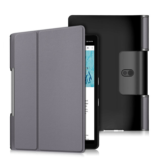 Case2go - Hoes voor de Lenovo Yoga Smart Tab 10.1 - Tri-Fold Book Case - Grijs