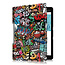 Case2go - Hoes voor de Lenovo Yoga Smart Tab 10.1 - Tri-Fold Book Case - Graffiti