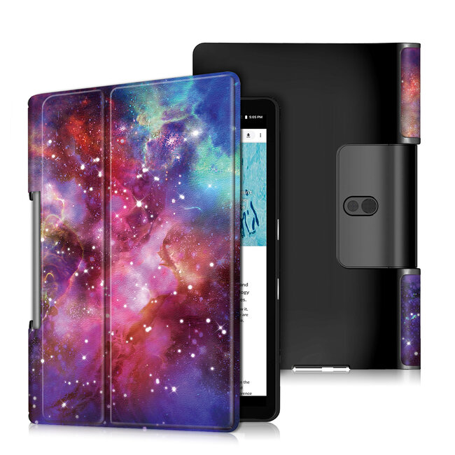 Case2go - Hoes voor de Lenovo Yoga Smart Tab 10.1 - Tri-Fold Book Case - Galaxy