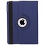 Case2go - Hoes voor de iPad 10.2 inch 2019 / 2020 / 2021 - 360 Graden Draaibare Book Case + Screenprotector - Donker Blauw