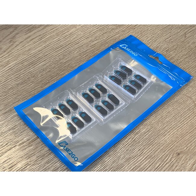 Webcam Cover - Privacy schuifje - Geschikt voor iMac, Laptop en Tablet - Zwart - 18 stuks