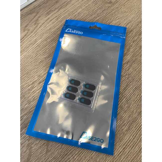 Webcam Cover - Privacy schuifje - Geschikt voor iMac, Laptop en Tablet - Zwart - 6 stuks