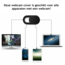 Webcam Cover - Privacy schuifje - Geschikt voor iMac, Laptop en Tablet - Zwart - 18 stuks